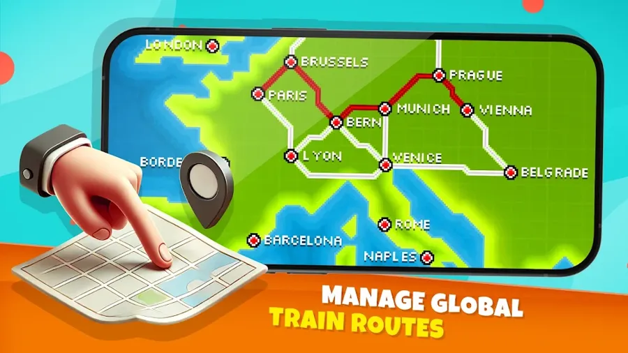 Pocket Trains pixel railway screenshot